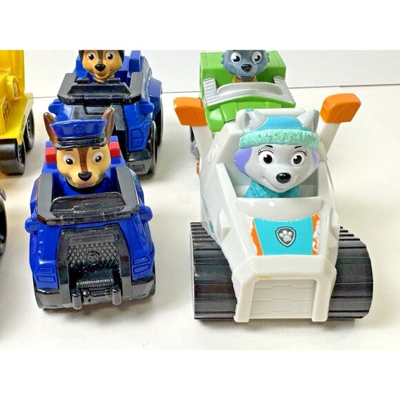 Paw Patrol Rescue Road Racers Vehicles Cars Lot Of 10 - Picture 4 of 13